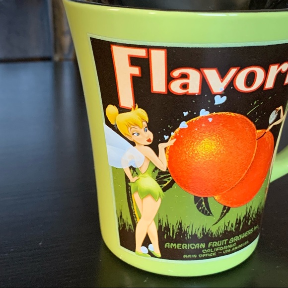 Disney Tinker Bell Flavorite American Fruit Growers Ceramic Mug - Picture 2 of 10